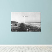 Pacific Beach, WA - Meilen zur China signieren Leinwanddruck (Insitu (Holzboden))