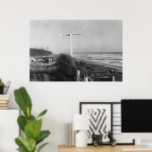 Pacific Beach, WA - Meilen zur China signieren Poster (Heimbüro)