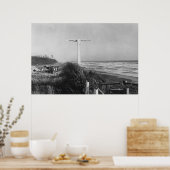 Pacific Beach, WA - Meilen zur China signieren Poster (Küche)