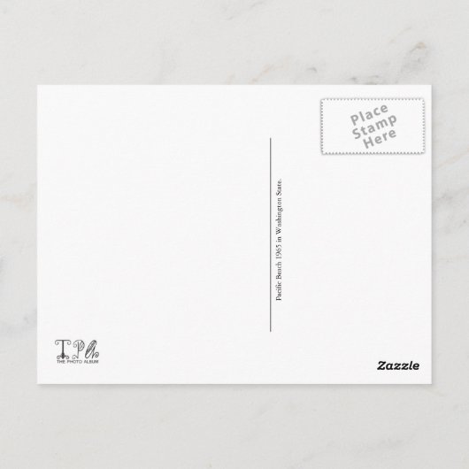 Pacific Beach Washington Staat Postkarte (Rückseite)