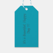 Pacific Blue 00A1B9 Farbe - Benutzerdefinierte Mel Geschenkanhänger (Vorderseite)