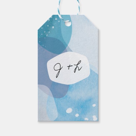 Pacific Blue Gift Tag Geschenkanhänger (Vorderseite)