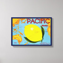 Pacific Brand Packed by Johnston Fruit Co 1917 Leinwanddruck