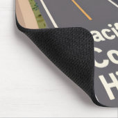 Pacific Coast Highway Grafische Reise Kunst Mousepad (Ecke)