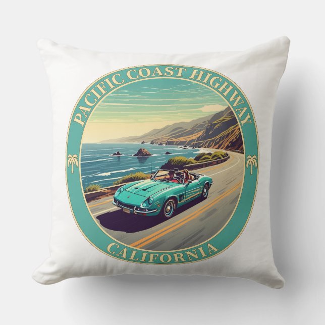 Pacific Coast Highway Kalifornien Kissen (Vorderseite)