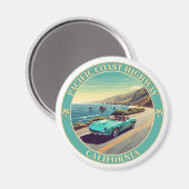 Pacific Coast Highway Kalifornien Magnet (Vorderseite/Rückseite)