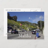 Pacific Coast Highway Malibu Kalifornien Postkarte (Vorne/Hinten)