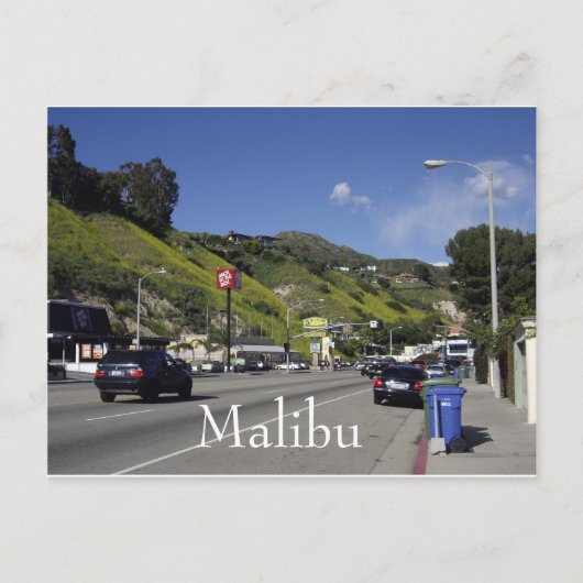 Pacific Coast Highway Malibu Kalifornien Postkarte (Vorderseite)