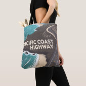 Pacific Coast Highway Retro Travel Art Tasche (Von Nahem)