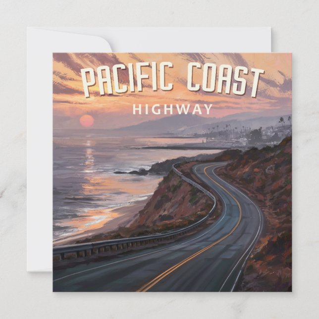 Pacific Coast Highway Sunset (Vorderseite)
