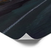 Pacific Coast Highway Sunset Poster (Ecke)