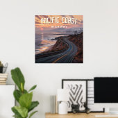 Pacific Coast Highway Sunset Poster (Heimbüro)