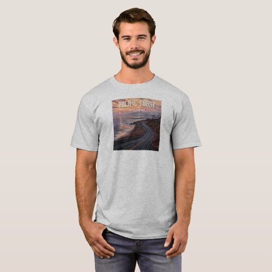 Pacific Coast Highway Sunset T-Shirt (Vorne ganz)