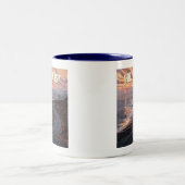 Pacific Coast Highway Sunset Zweifarbige Tasse (Mittel)