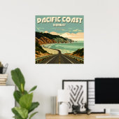 Pacific Coast Highway Vista Poster (Heimbüro)