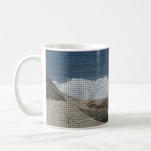 Pacific Coast Landscape Foto Beach Waves Mosaik Kaffeetasse (Links)