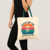 Pacific Coast Surf Canvas Tote Bag Tragetasche (Vorderseite (Produkt))