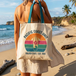 Pacific Coast Surf Canvas Tote Bag Tragetasche