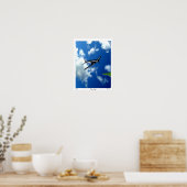 Pacific Corsair über Saipan. Poster (Küche)