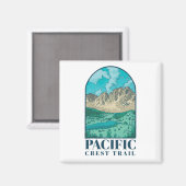 Pacific Crest Trail Kunst Magnet (Vorderseite/Rückseite)
