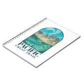 Pacific Crest Trail Kunst Notizblock (Linke Seite)