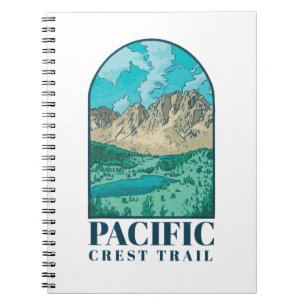 Pacific Crest Trail Kunst Notizblock
