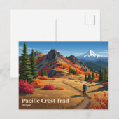 Pacific Crest Trail Oregon Postkarte (Vorne/Hinten)