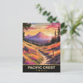 Pacific Crest Trail, Reise Postkarte (Stehend Vorderseite)