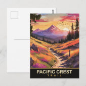 Pacific Crest Trail, Reise Postkarte (Vorne/Hinten)
