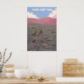 Pacific Crest Trail Reiseplakat Poster (Küche)