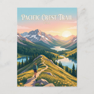 Pacific Crest Trail USA Postkarte