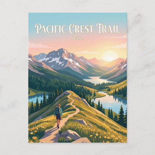 Pacific Crest Trail USA Postkarte (Vorderseite)