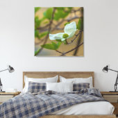 Pacific Dogwood Leinwanddruck (Insitu (Schlafzimmer))