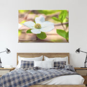 Pacific Dogwood Leinwanddruck (Insitu (Schlafzimmer))