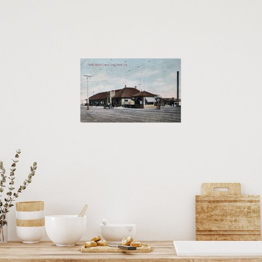 Pacific Electric Railway Depot Poster (Küche)