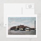 Pacific Electric Railway Depot Postkarte (Vorne/Hinten)