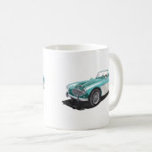 'Pacific Green' Austin Healey 100-6 Kaffeetasse (VorderseiteRechts)