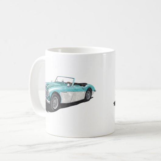 'Pacific Green' Austin Healey 100-6 Kaffeetasse (Vorderseite Links)