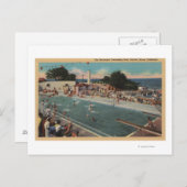 Pacific Grove, CA - Municipal Swimming Pool View Postkarte (Vorne/Hinten)