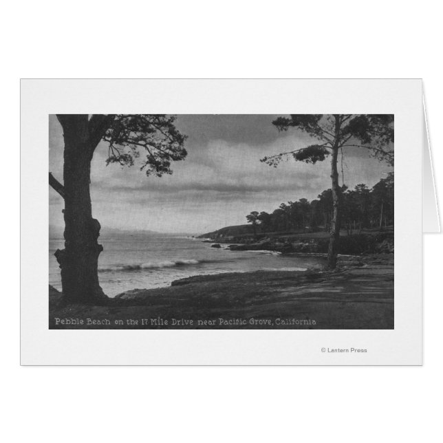 Pacific Grove, CA - Pebble Beach auf 17 km Fahrt (Vorderseite (Horizontal))