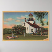 Pacific Grove, CA - Point Pinos Light House View Poster (Vorne)