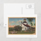 Pacific Grove, CA - Point Pinos Light House View Postkarte (Vorne/Hinten)