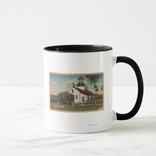 Pacific Grove, CA - Point Pinos Light House View Tasse (Rechts)