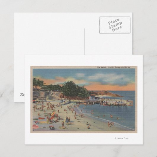 Pacific Grove, CA Postkarte (Vorne/Hinten)