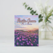 Pacific Grove California Monterey Lila Card (Stehend Vorderseite)
