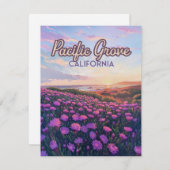 Pacific Grove California Monterey Lila Card (Vorne/Hinten)