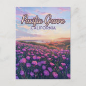 Pacific Grove California Monterey Magie Lila Postkarte (Vorderseite)