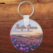 Pacific Grove California Monterey Magie Lila Schlüsselanhänger (Vorderseite)