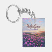 Pacific Grove California Monterey Magie Lila Schlüsselanhänger (Vorderseite links)