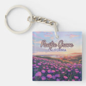Pacific Grove California Monterey Magie Lila Schlüsselanhänger (Vorderseite)